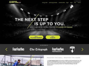 My Personal Football Coach Website Design