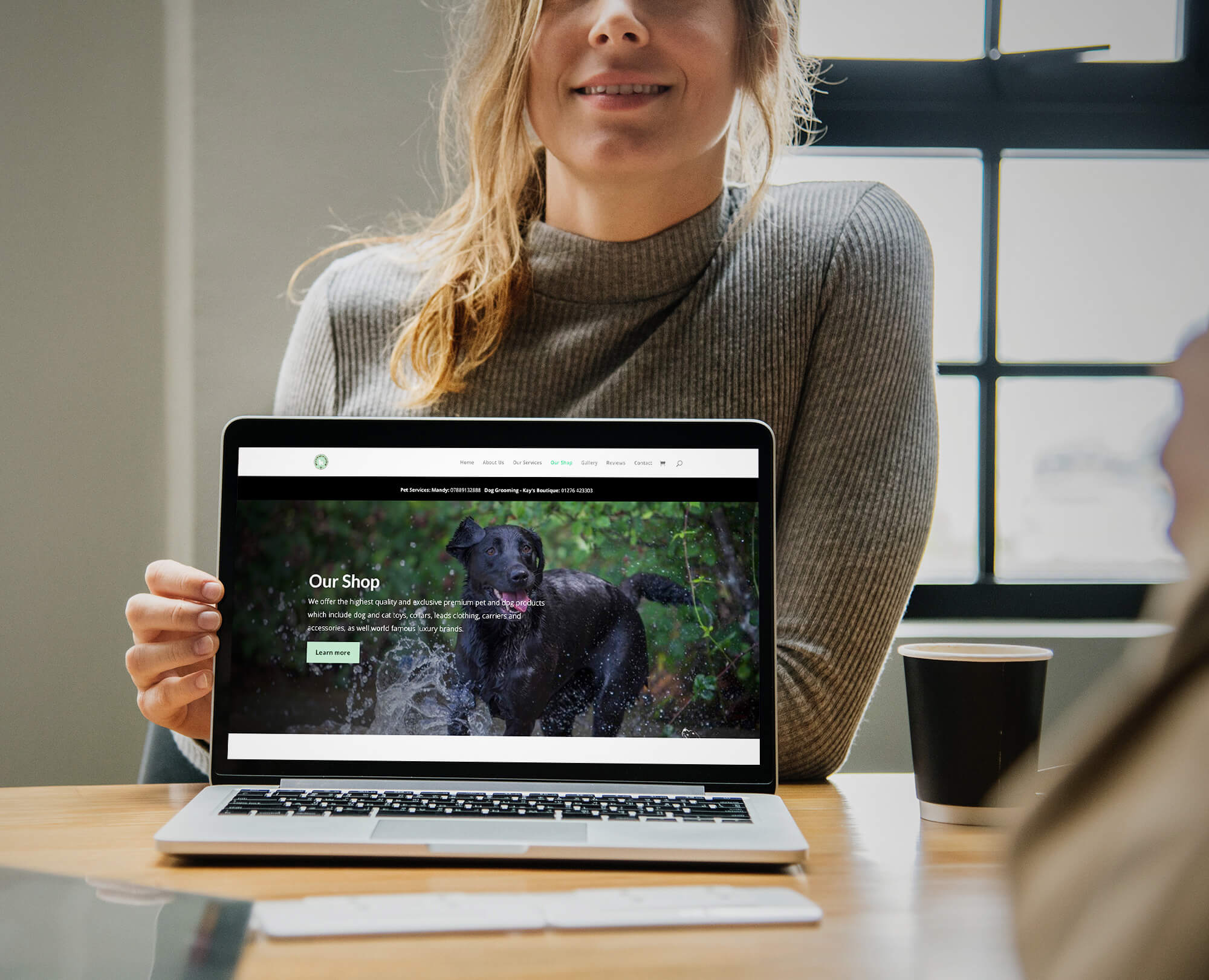 Dog grooming webiste design